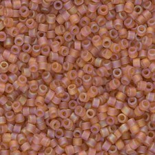 Miyuki delica Beads 11/0 - Matted transparent topaz ab DB-866